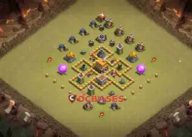 Top Town Hall 5 War Base - Asymmetric Strategy | CoC #19928