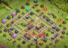 Town Hall 11 War Base: Asymmetric Anti 3-Star Design #19930