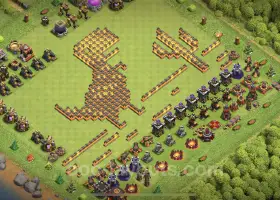 Best Funny Troll Bases for TH10 - Clash of Clans Links #19935