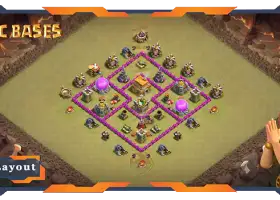 Top TH6 War Base Layouts: Hybrid, Anti Air, Defense & Links #19936