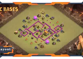 Top TH6 War Base: Anti Everything Layout for Clash of Clans #19951