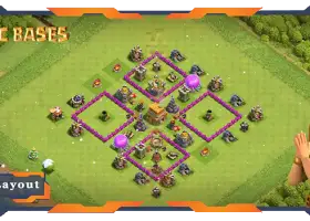 Top TH6 War Base: Anti Everything & Anti 2 Stars Layout #19966