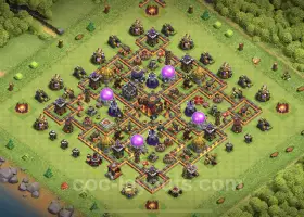 TH10 Hybrid Farming Base Layout & Link - Clash of Clans #19979