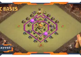 Top TH6 War Base Layout - Hybrid & Anti 2 Stars | CoC #19980