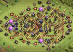 Top Anti-Everything TH10 Base Link for Clash of Clans #19982