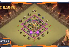 Top TH6 War Base: Anti 2/3 Stars Hybrid Layouts & Links #19983