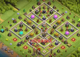 Town Hall 11 Hybrid Base: Anti 2 Stars & Anti Air | Clash of Clans #19985