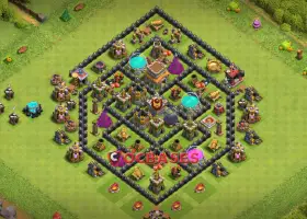 Top Town Hall 8 Farming Base - Anti 3 Stars & Symmetric #19986