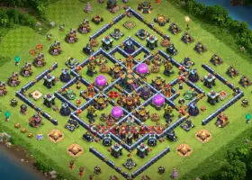 Town Hall 14 Farming Base: Copy Link & Strategies | COC #19997