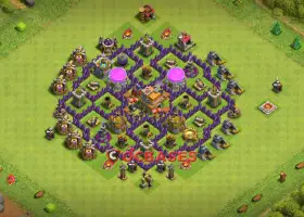 Best Town Hall 7 Farming Base - Anti-Ground & Symmetric #20006