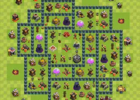 Farming Base TH10 - Clash of Clans Design & Layout #20022