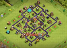 Top Town Hall 7 Hybrid Base: Anti 2 Stars & Trophy Farming #20025