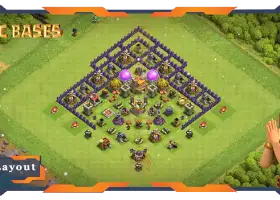 Top TH7 Farming Base: Hybrid Anti-Air Dragon Layout #20027