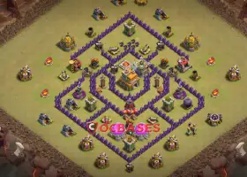 Best Town Hall 7 War Base - Anti 2 Stars | Clash of Clans #20028