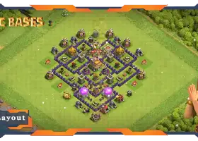 Top TH7 Anti 2 Stars Base Layout for Clash of Clans #20030