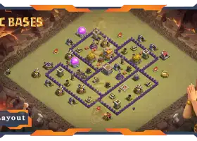 Top TH7 Anti-Air War Base & CWL Layout for Clash of Clans #20033