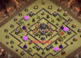 Top Town Hall 9 War Base for Clash of Clans - Copy Link #20036