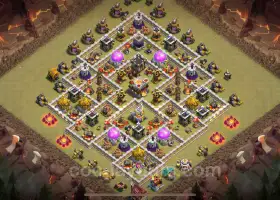 Best Anti 2 Stars TH11 War Base 2025 - Clash of Clans #20039