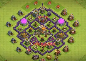 Best Town Hall 7 Farming Base - Anti-Ground & Trophy Ring #20047