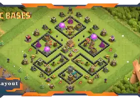 Top TH8 Base Layouts - Anti 3 Stars & Defense Links #20050