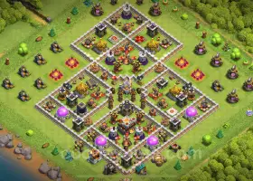 Best Anti 2 Stars TH11 Base 2024 | Clash of Clans Layout #20084