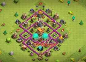 Fun Town Hall 6 Base Layout for Clash of Clans #20095