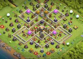 Best TH11 Base: Anti P.E.K.K.A & Golem Defense #20099