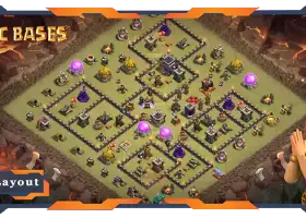 Top TH9 War Base: Anti-3 Star & Defense Strategies | COC #20110