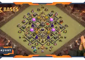 Top TH9 Hybrid Base: Anti 3 Stars Layouts for War & CWL #20126