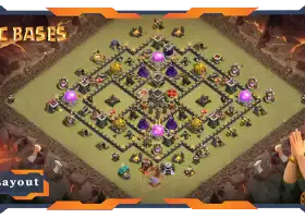 Top TH9 War Base: Anti 3 Stars Hybrid Layouts & Links #20133