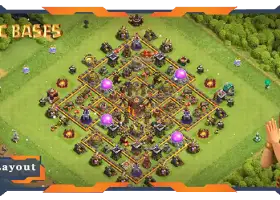 Top Hybrid TH10 Base: Anti 3-Star Layouts & Links - COC #20150