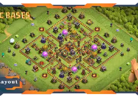 Top TH10 Farming Base | Anti Air Dragon Layouts - CoC #20153