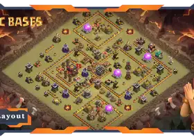 Top TH10 War Base Layouts for Clash of Clans - Anti Air #20160