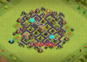 Ultimate Town Hall 7 Hybrid Base: Anti 3 Stars & Farming #20181