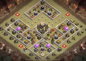 Top Anti 2 Stars TH11 War Base | Legend League Link #20199