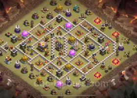 Best TH11 War Base 2025: Anti-Air & Electro Dragon Setup #20209