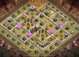 Best TH11 War Base 2024: Anti-Air & Electro Dragon Link #20216