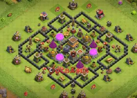 Top Town Hall 8 Farming Base | Copy Base Link | Clash of Clans #20238