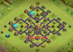 Town Hall 7 Hybrid Base - Anti 3 Stars & Farming Tactics #20242