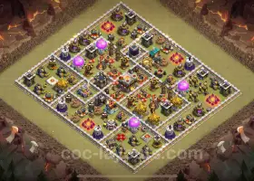 Top Anti-3 Stars TH11 War Base - Hybrid Layouts 2024 #20254