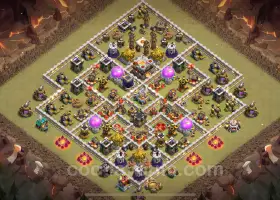 Best TH11 War Base 2024 - Anti Everything & Hybrid Link #20271