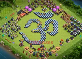 Clash of Clans Town Hall 14 Progress Base & Copy Link #20293