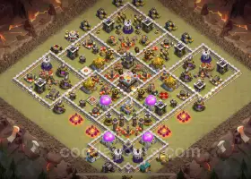 Top Anti 2 Stars TH11 War Base 2024 - Clash of Clans #20299