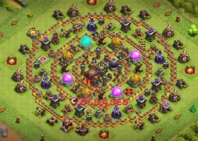 Top Town Hall 10 Trophy Base - Clash of Clans Strategies #20304