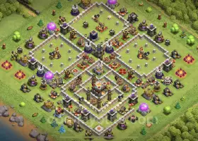 TH11 Trophy Base Link - Anti Everything Defense - COC #20313