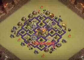 Top Town Hall 7 War Base for Clash of Clans - Copy Now! #20318