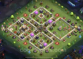 Max Hybrid Base TH11 Copy with Link - Clash of Clans #20324