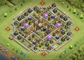 TH11 Farming Base - Anti 2 Stars Hybrid | Clash of Clans #20333