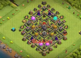 Top Town Hall 9 Trophy Base - Clash of Clans Compact Designs #20352