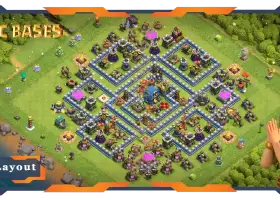 Top Hybrid Base TH12 Max Levels | Anti 2 Star Layouts COC #20380